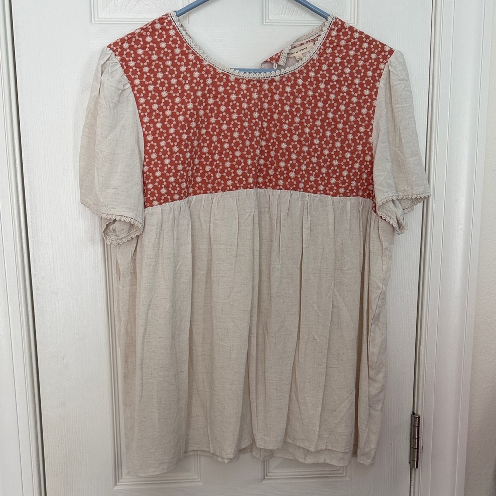Tea n Rose peasant top